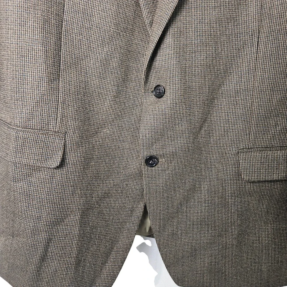 Ralph Lauren Light Brown Tweed Wool Sports Coat Blazer Mens 48R NEW $350